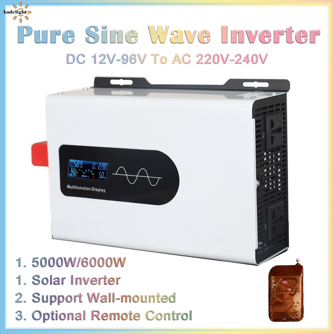 Off Grid Solar Inverter 48V 6000W - Onduleur à onde sinusoïdale pure, convertisseur