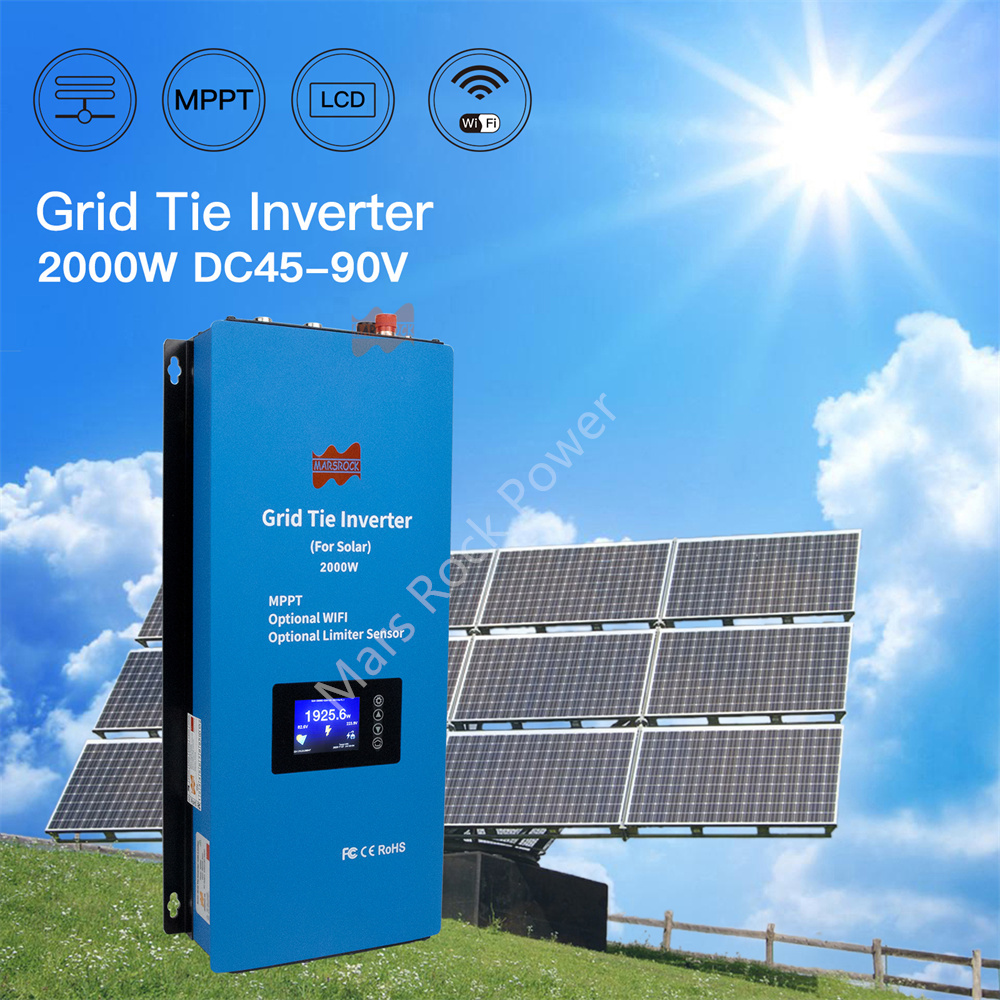 Onduleur solaire connecté au r - Grid Tie Inverter Limiter 2000W avis et prix